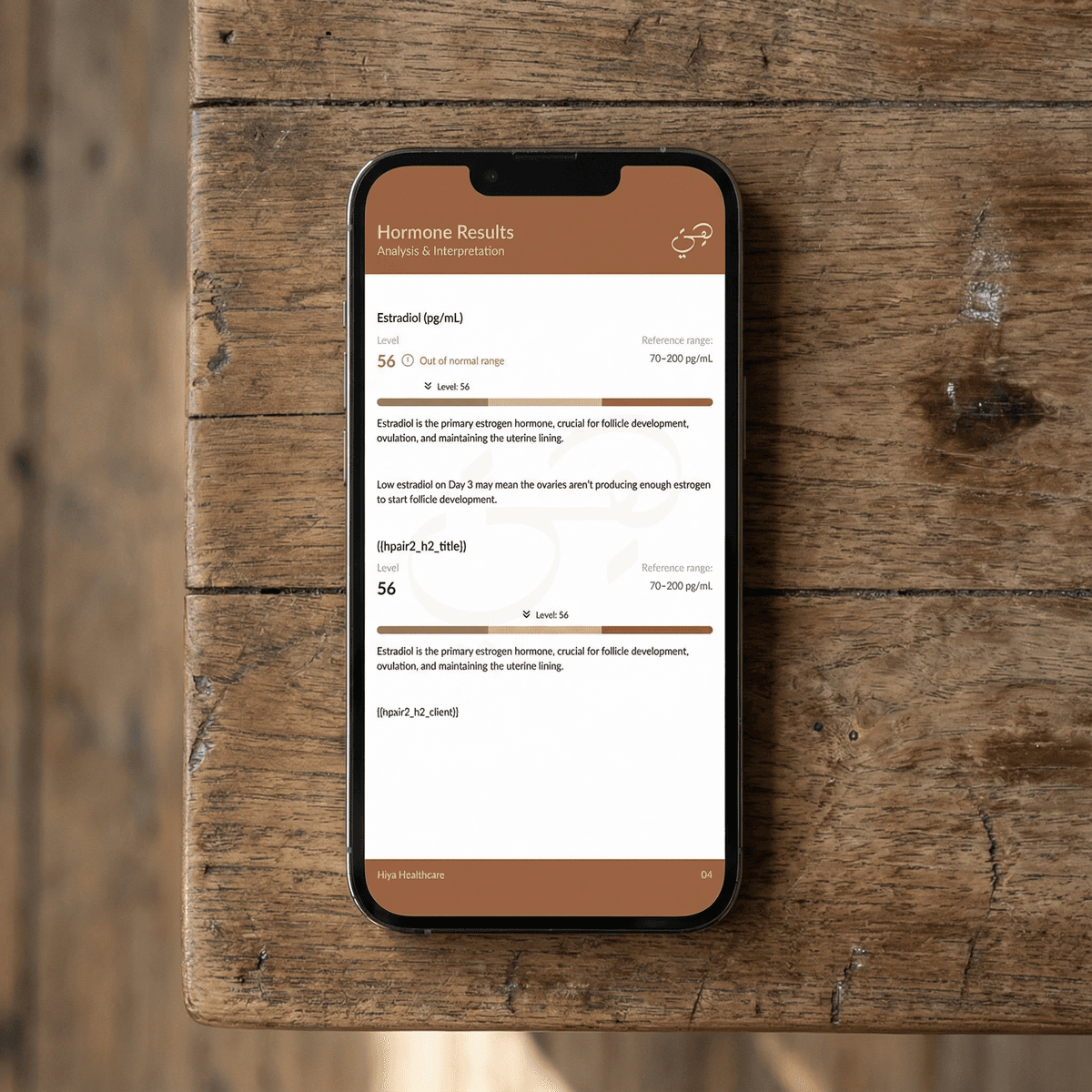 Person reviewing personalized health recommendations